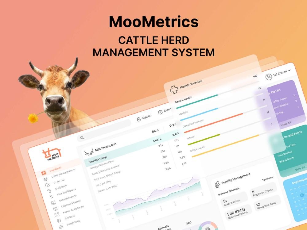 MooMetrics — מערכת לניהול עדר — UX/UI